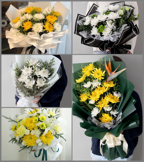 江苏扬州邗江区西湖镇白事花束代送